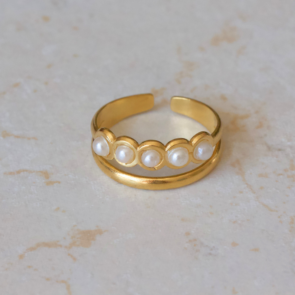 Open Pearl Ring