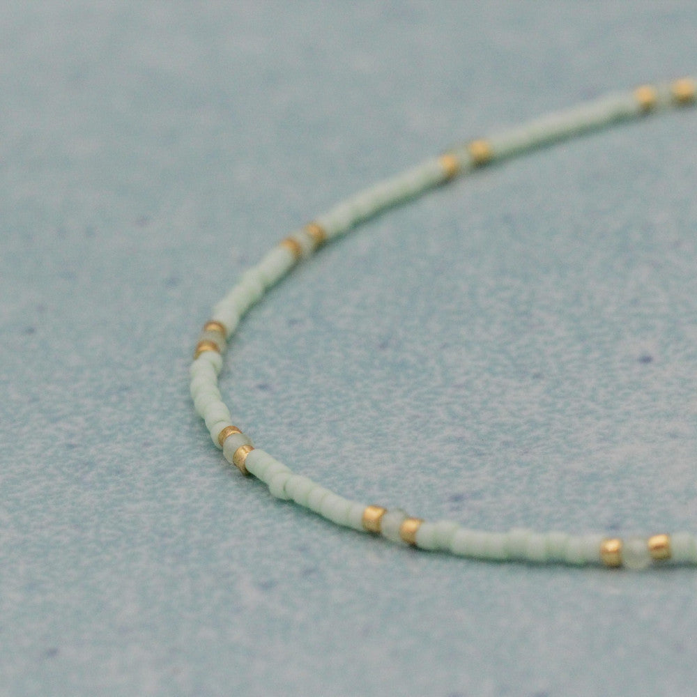 Pastel Green Anklet