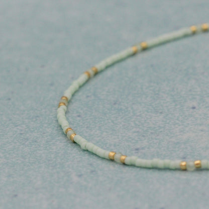 Pastel Green Anklet