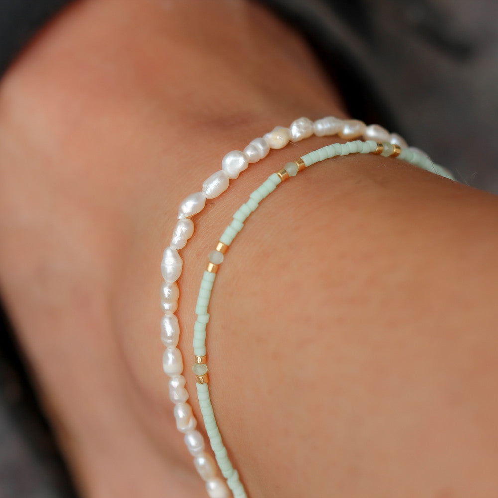 Tiny Pearl Anklet