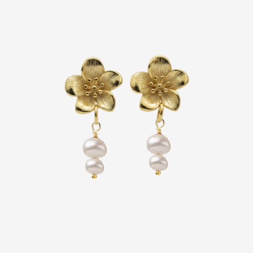 1 x Flower Pearl Earstick