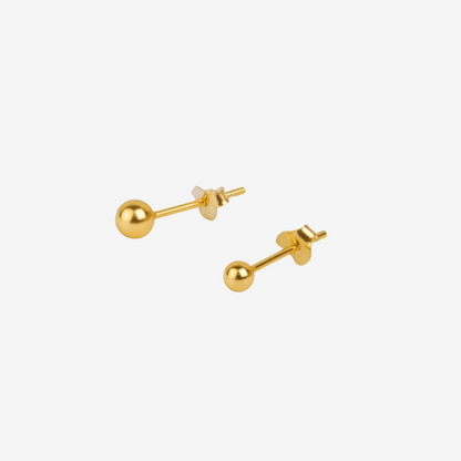 ørestikker med kugle/ ørering 2mm eller 4 mm. 18k
