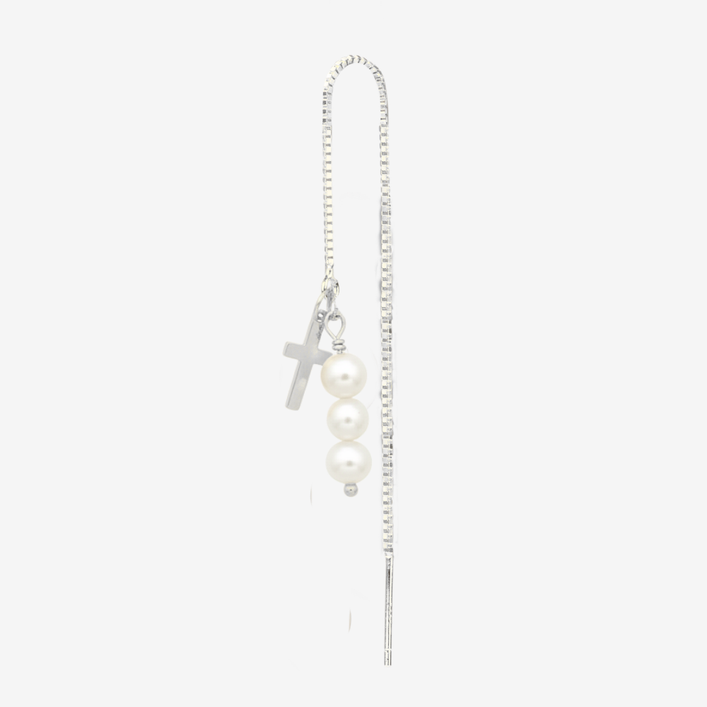 1 x Pearly Chain // Kors / Kædeørering