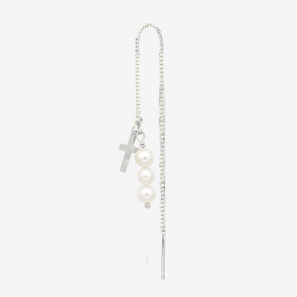 1 x Pearly Chain // Kors / Kædeørering