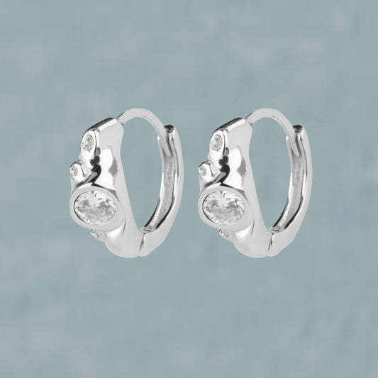 1 x Sparkling Hoop (Clear)