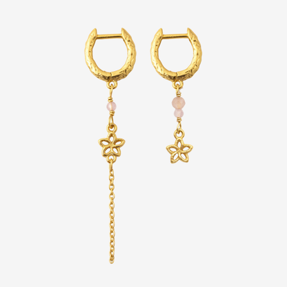Organic Flower Hoop Set / øreringssæt
