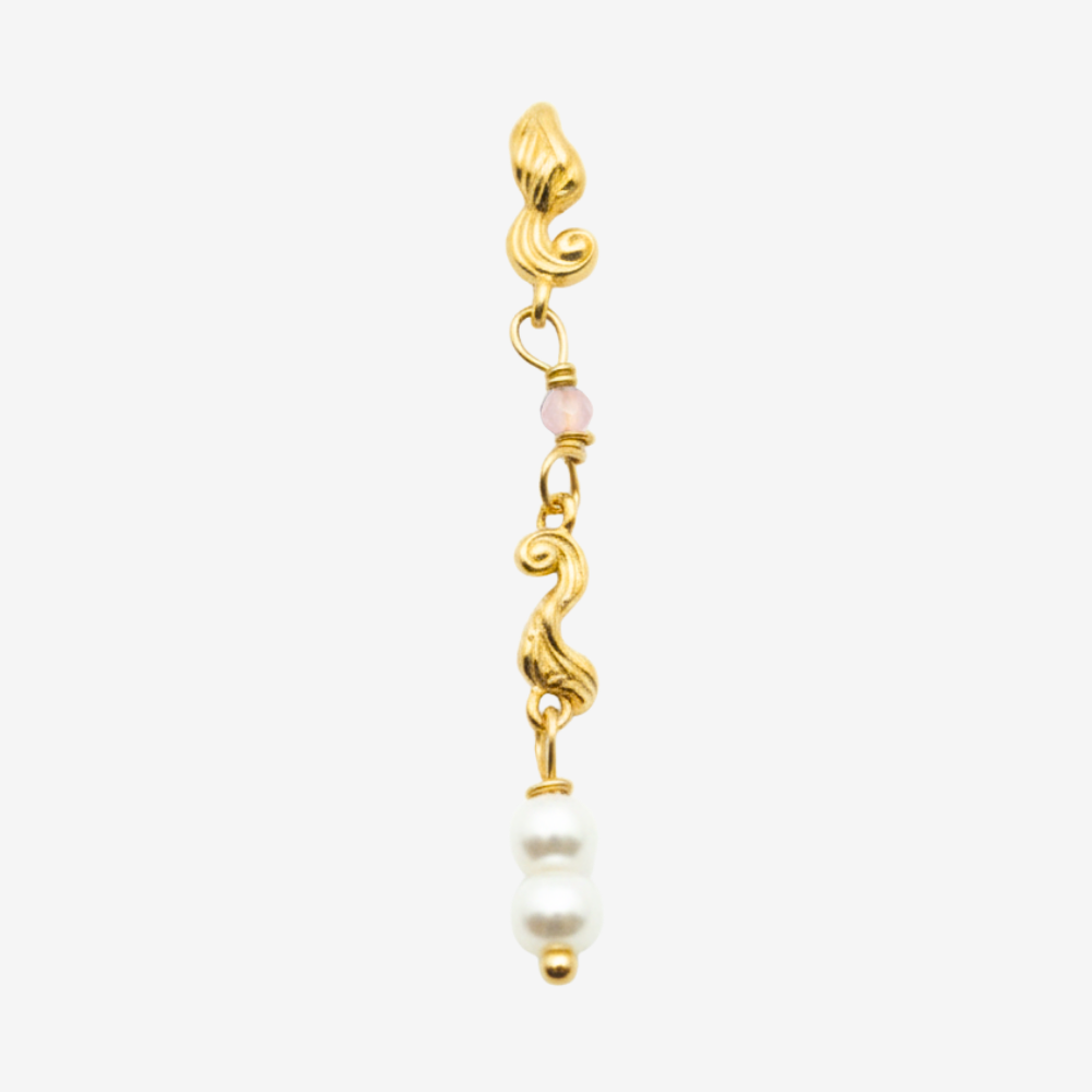 Swirl Pearl Earring / Ørering