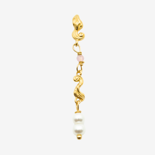 Swirl Pearl Earring / Ørering