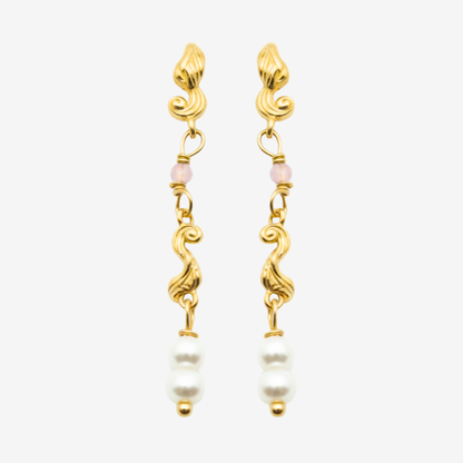 Swirl Pearl Earring / Ørering