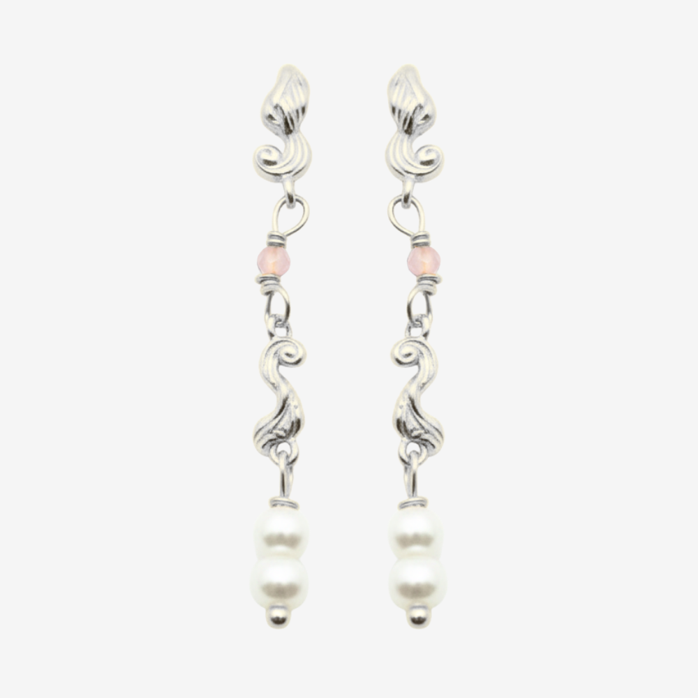Swirl Pearl Earring / Ørering