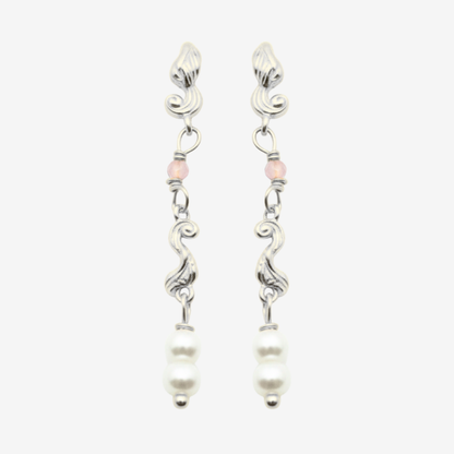 Swirl Pearl Earring / Ørering
