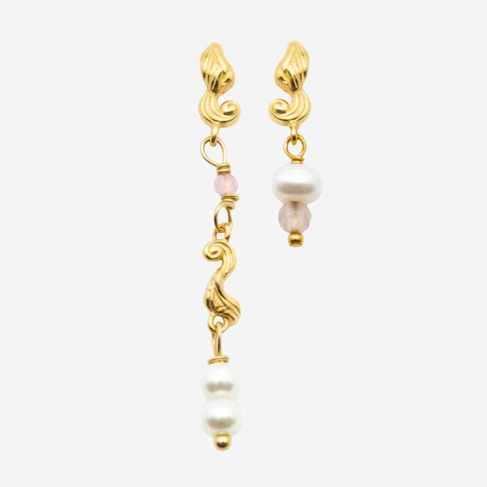 Swirl Pearl Set / øreringssæt