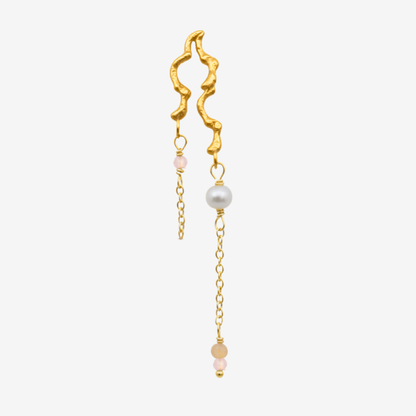 Twisted Pearl Earring/ Ørering