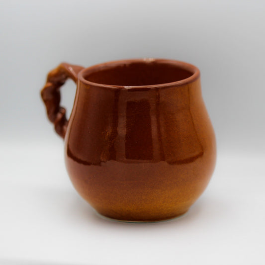 Twisted cappuccino cup // Brown