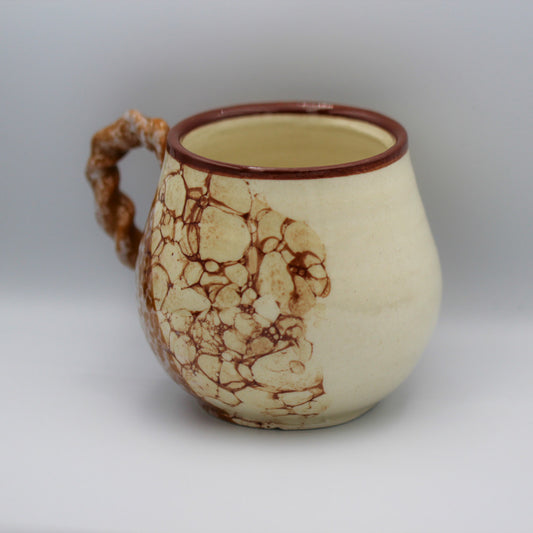 Twisted cappuccino cup // Bubble Brown