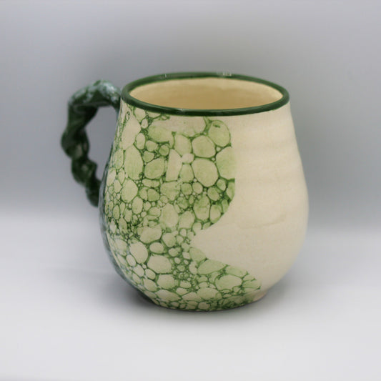 Twisted cappuccino cup // Bubble Green